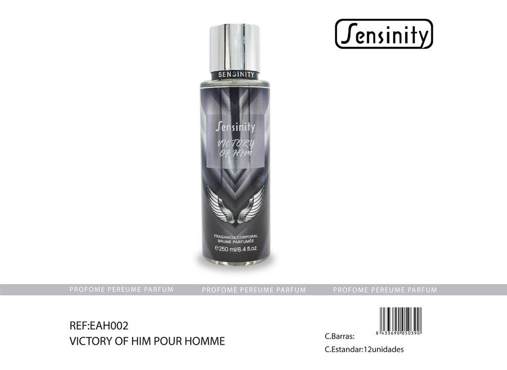 Body spray Victory of Him 250 ml Sensinity - Fragancia masculina