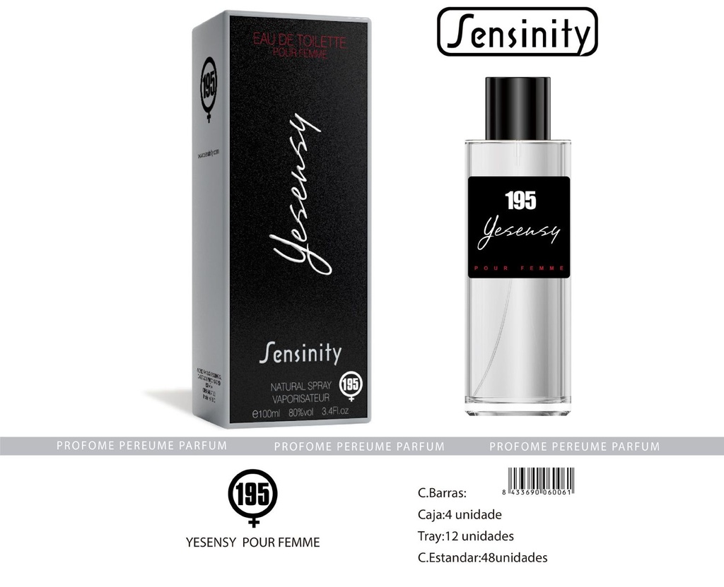 Perfume "Yesensy" para mujer - Fragancia femenina
