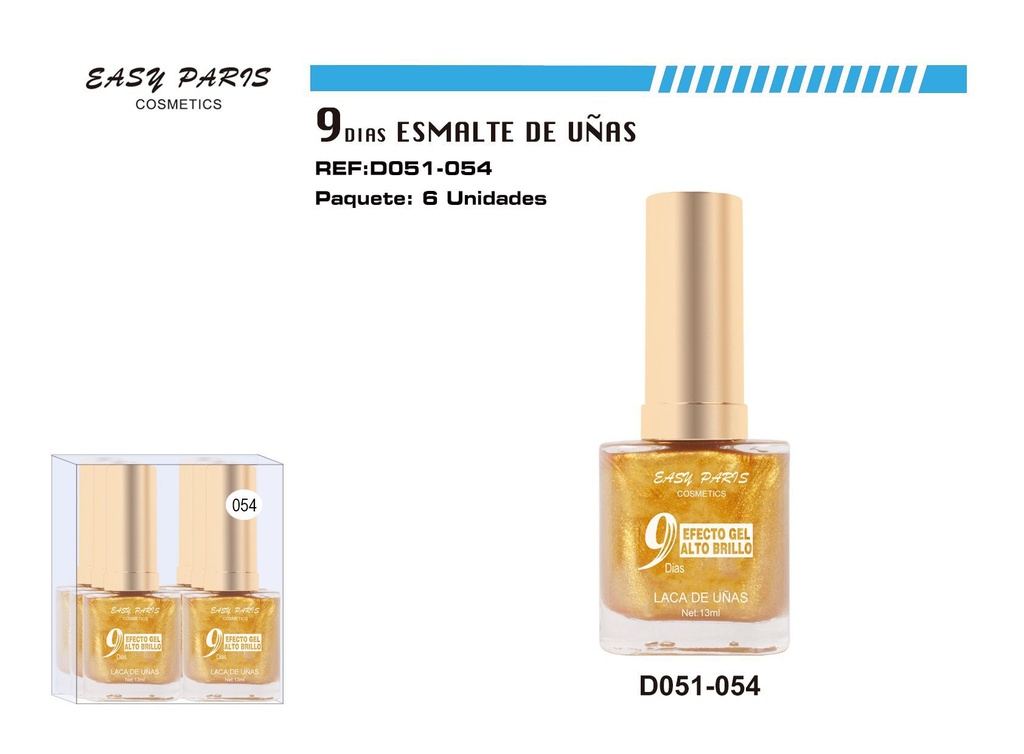 Laca de Uñas 9 Días 6/u 144/u - Esmaltes de uñas