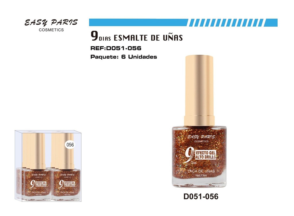 Laca de Uñas 9 Días 6/u 144/u - Esmaltes de uñas