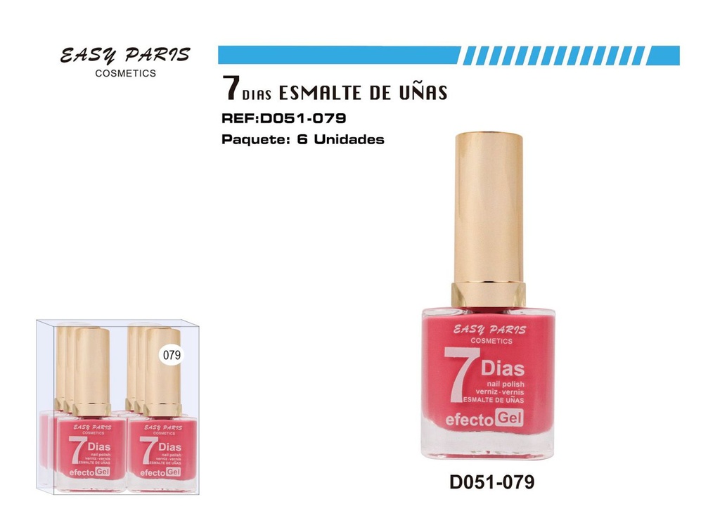 Laca de uñas 7 días 6/U 144/U - Cosméticos y esmaltes