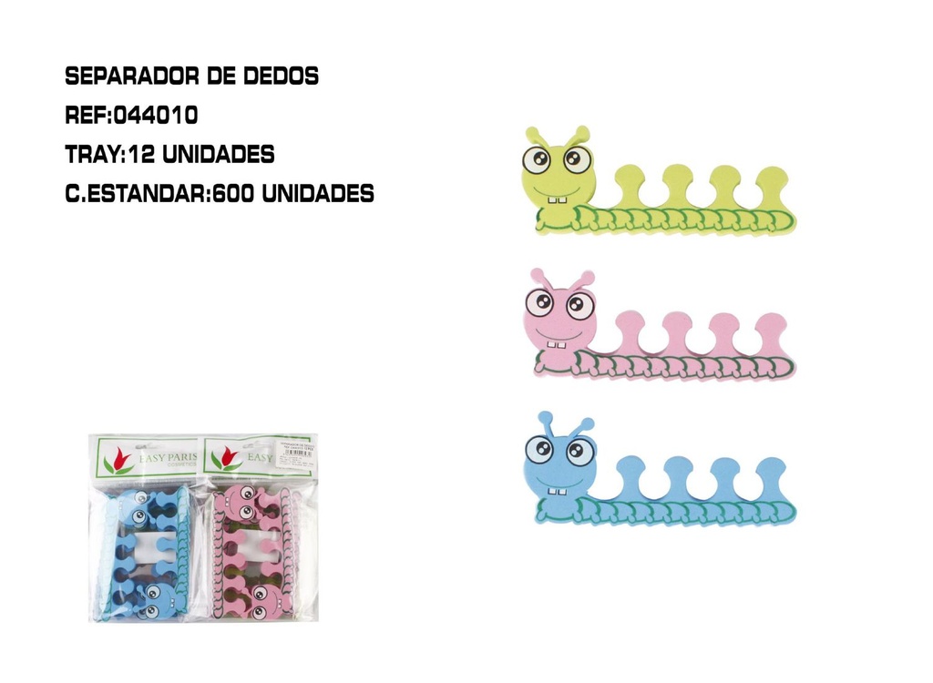 Separador de dedos 12 unidades - Herramientas de pedicura