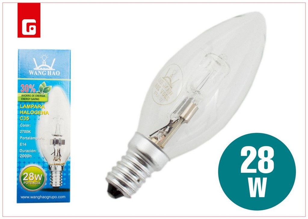 Bombilla halógena de 230V - Iluminación y accesorios