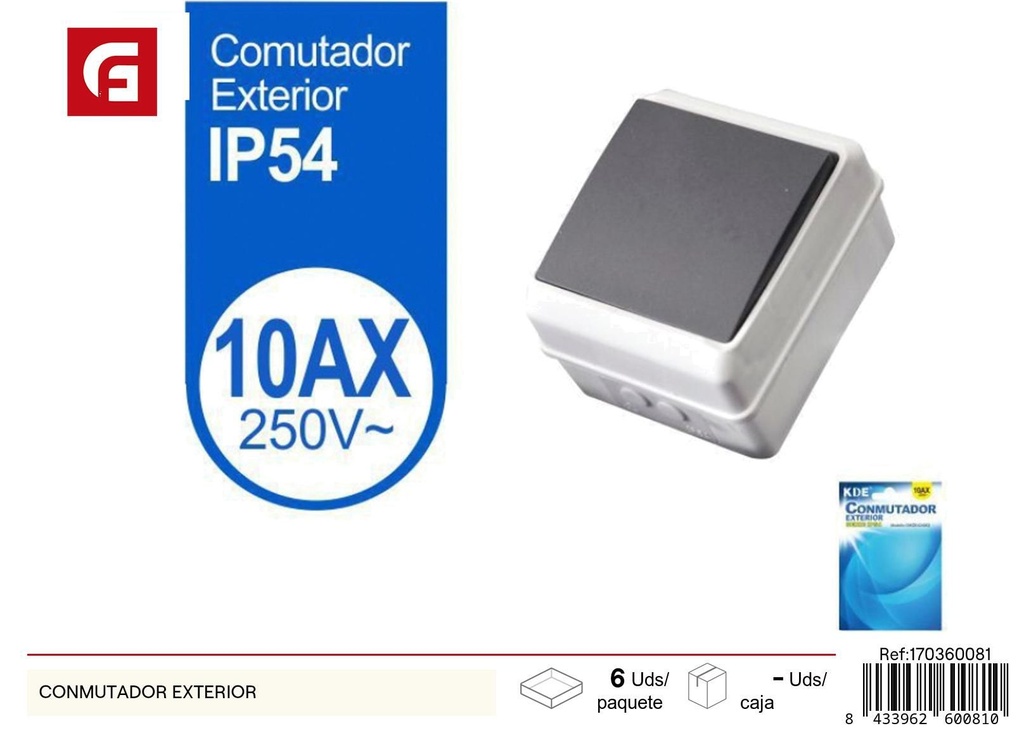 Conmutador exterior - Suministros eléctricos e instalaciones