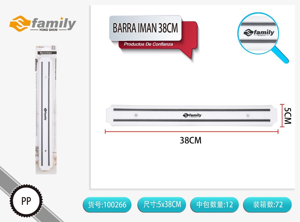 Barras imán 38 cm - Utensilios de cocina