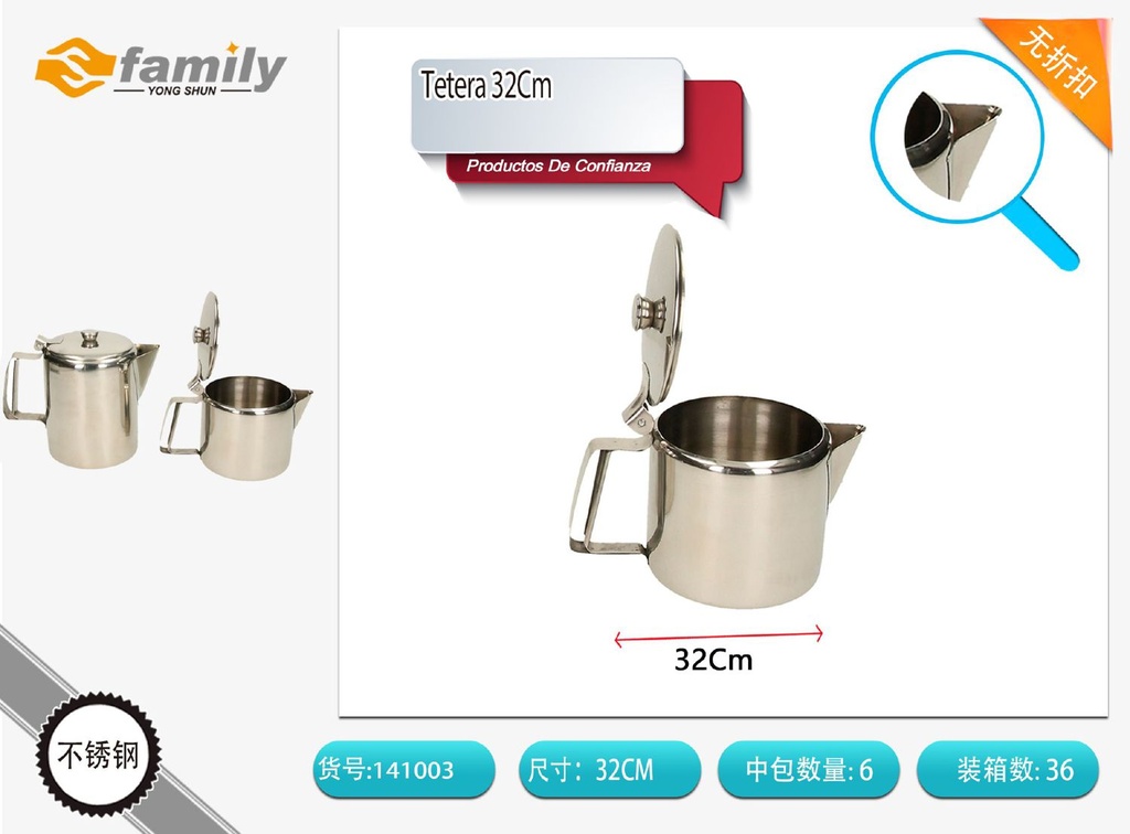 Tetera larga 32 oz - Utensilios de cocina