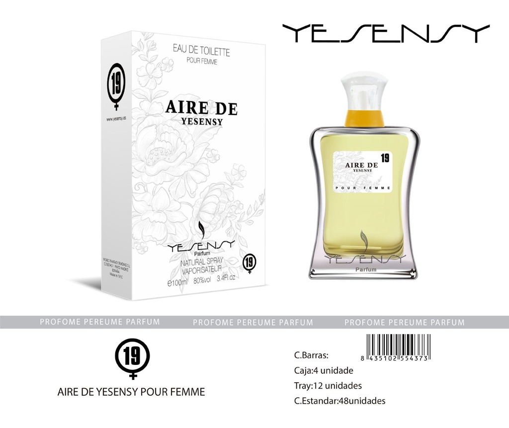 Perfume "Aire de Yesensy" para mujer - Fragancia femenina