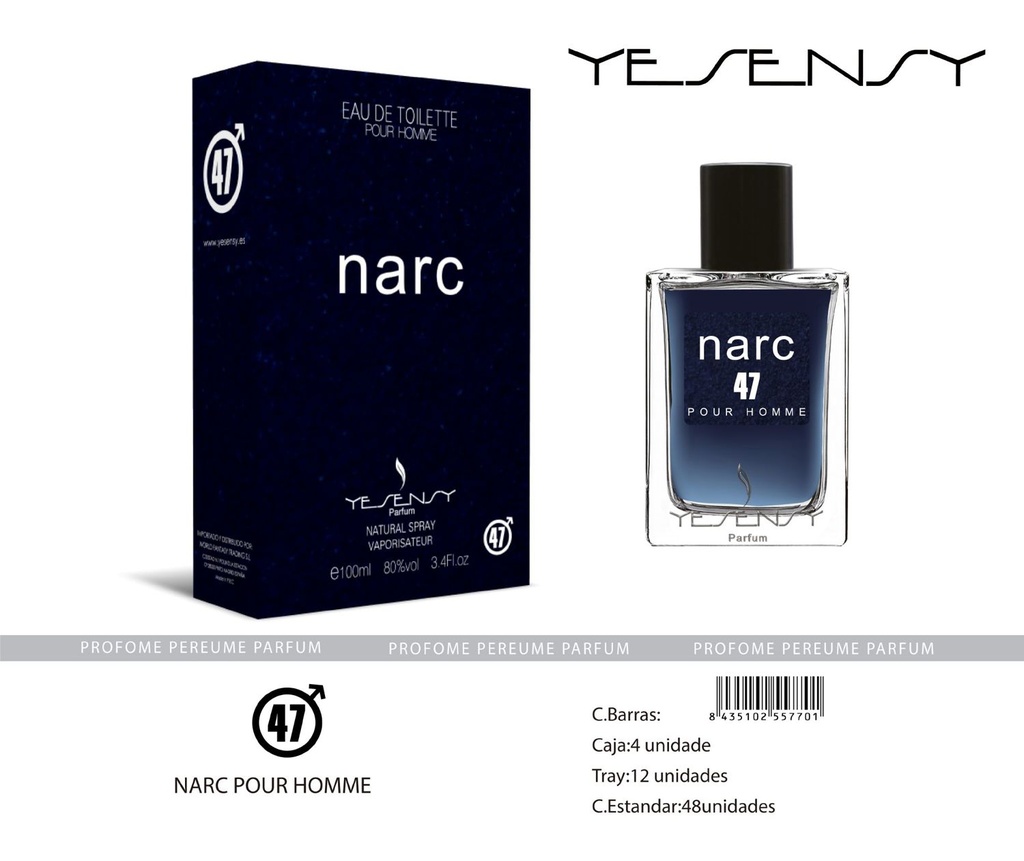 Perfume "Narc" para hombre - Fragancia masculina