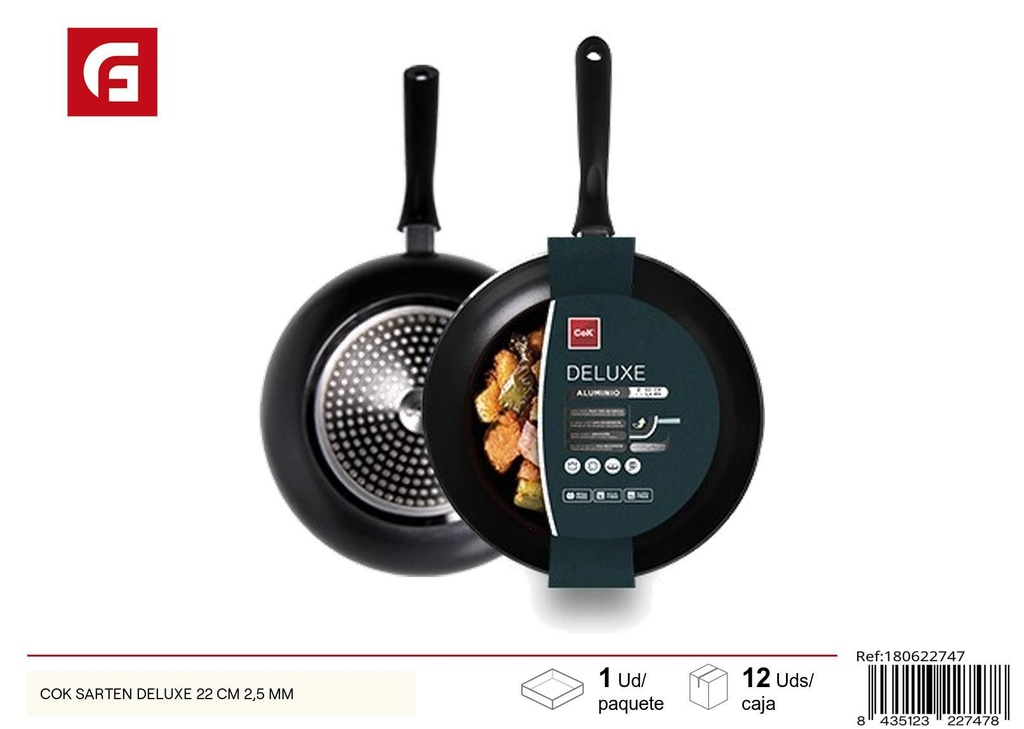 Sartén deluxe 22 cm de 2.5 mm - Utensilios de cocina