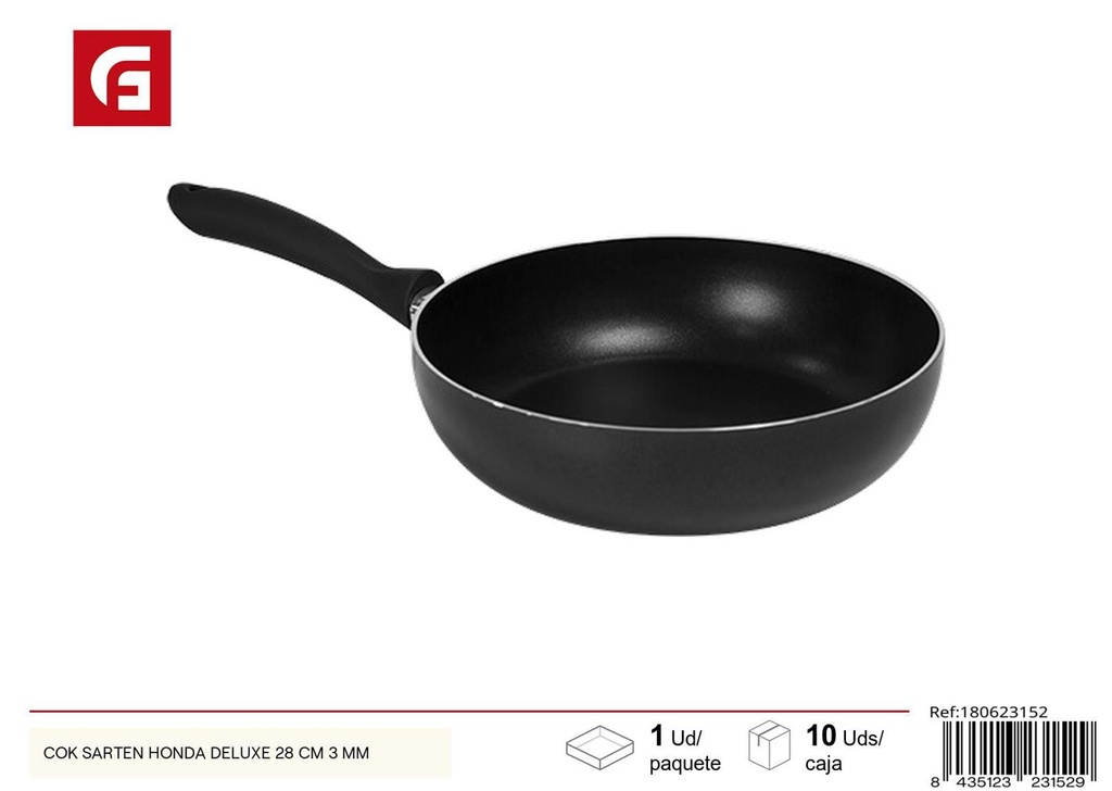 Sartén Honda Deluxe 28 cm 3 mm - Utensilios de cocina