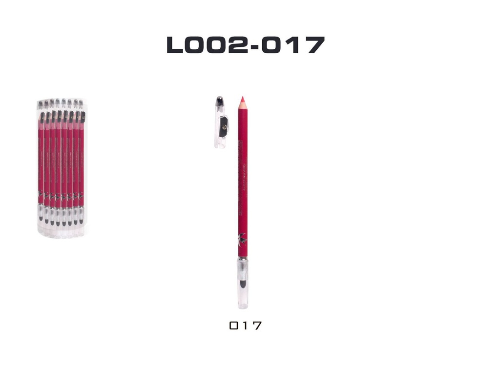 Lápiz de madera con difuminador fucsia 24/u para maquillaje artístico