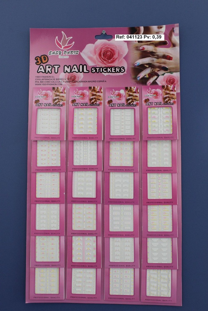 Pegatinas para uñas (24 uds) - Decoraciones para uñas y belleza