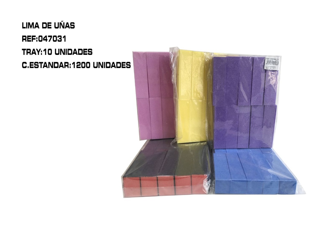 Lima de 4 usos (10 uds) - Herramientas profesionales para uñas y cuidado personal