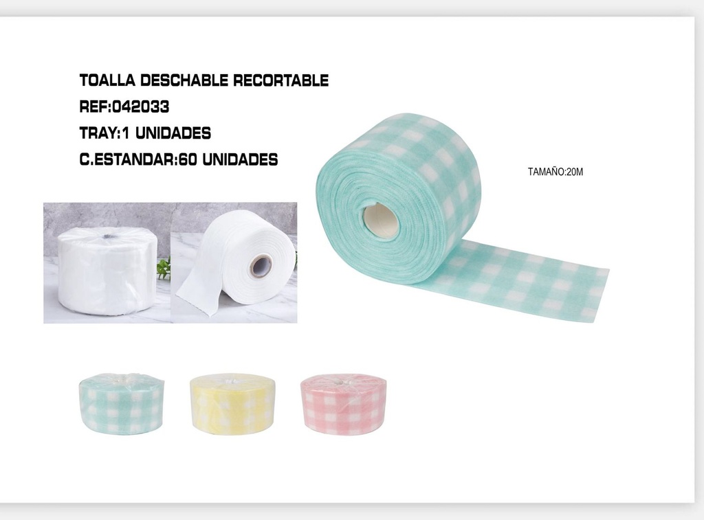 Toallitas recortables 20 m - Accesorios de manicura