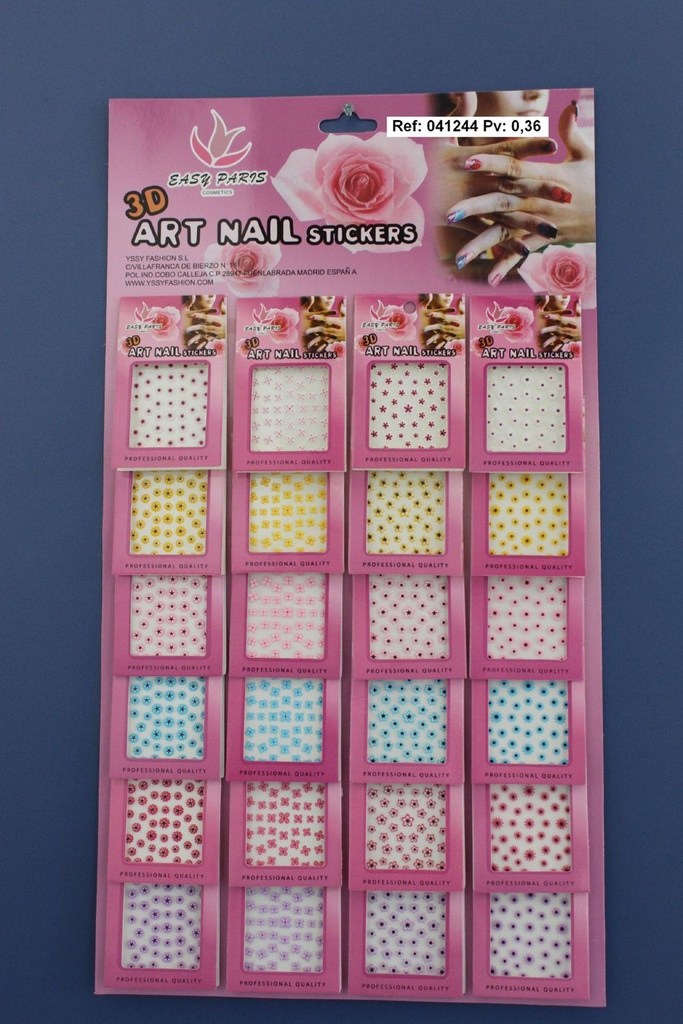 Pegatinas de uñas 24 u - Adhesivos decorativos para uñas