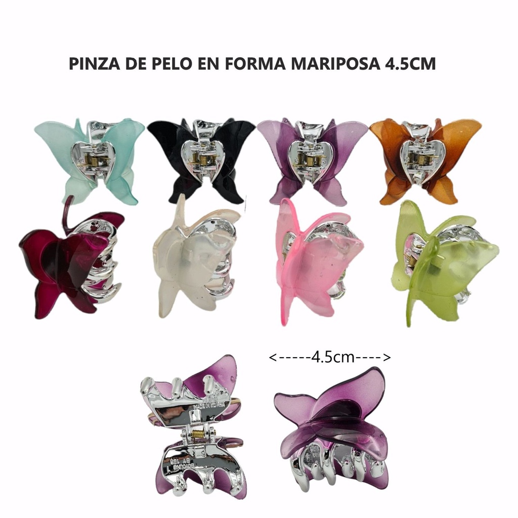 Pinzas de pelo mariposa (12 uds) - Accesorios de peinado y moda