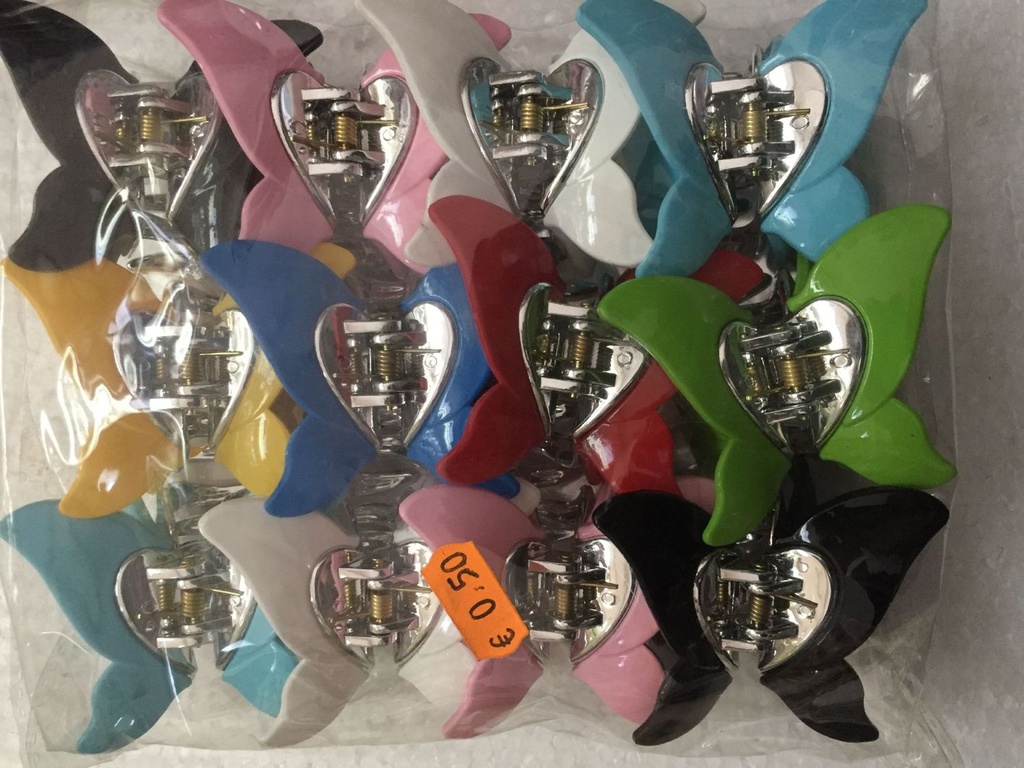 Pinzas de pelo mariposa (12 uds) - Accesorios de peinado y moda
