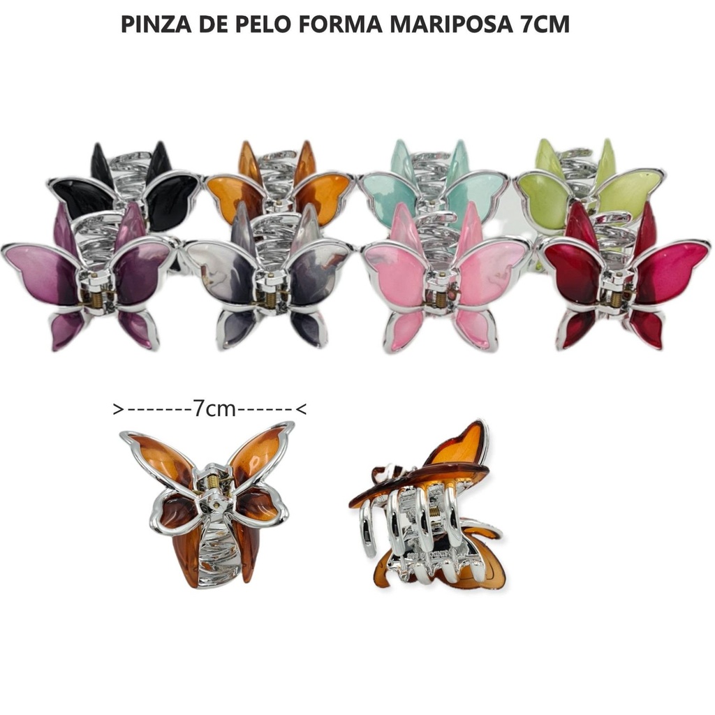 Pinzas de pelo mariposa (12 uds) - Accesorios de peinado y moda
