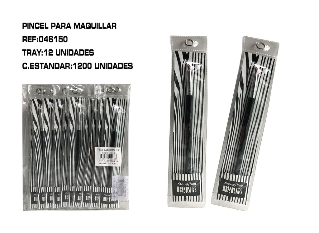 Pincel de Sombras 7 12/U - Pincel de maquillaje para sombras