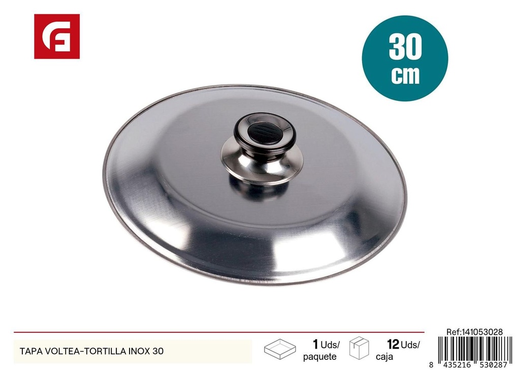 Tapa de sartén de acero inoxidable 30 cm - Utensilios de cocina