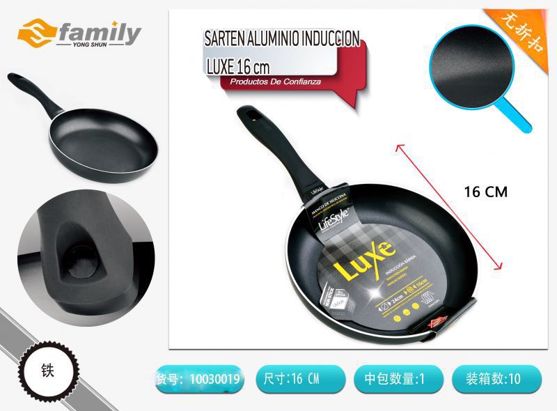 Sartén de aluminio inducción luxe 16 cm - Utensilios de cocina