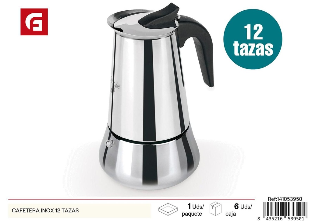 Cafetera Inox 12 tazas - Utensilios de cocina y café