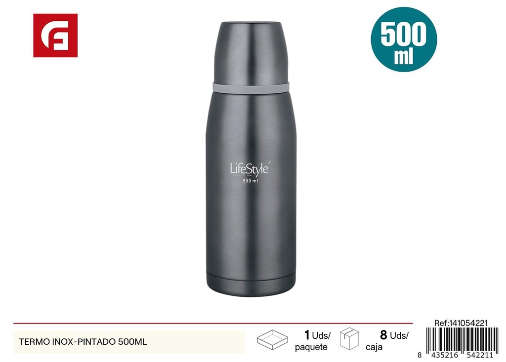 Termo de acero pintado 500 ml - Accesorios de cocina para bebidas