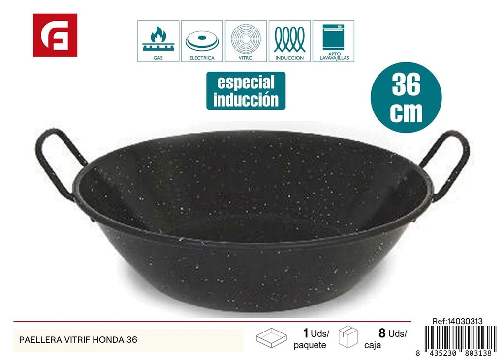 Paellera honda 42 cm - Accesorios de cocina
