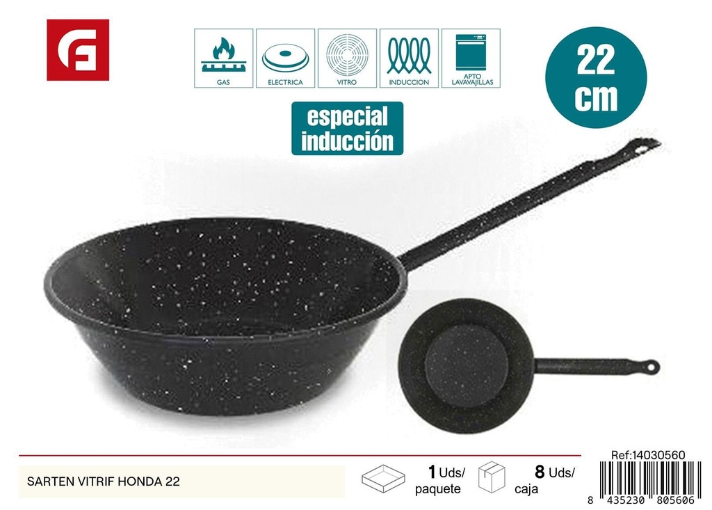 Sartén vitrif honda 22 cm - Utensilios de cocina y sartenes