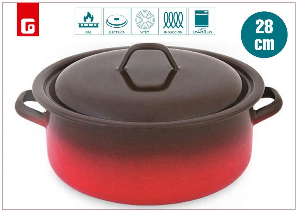 Cacerola Fuego 28 cm - Utensilios de cocina y ollas