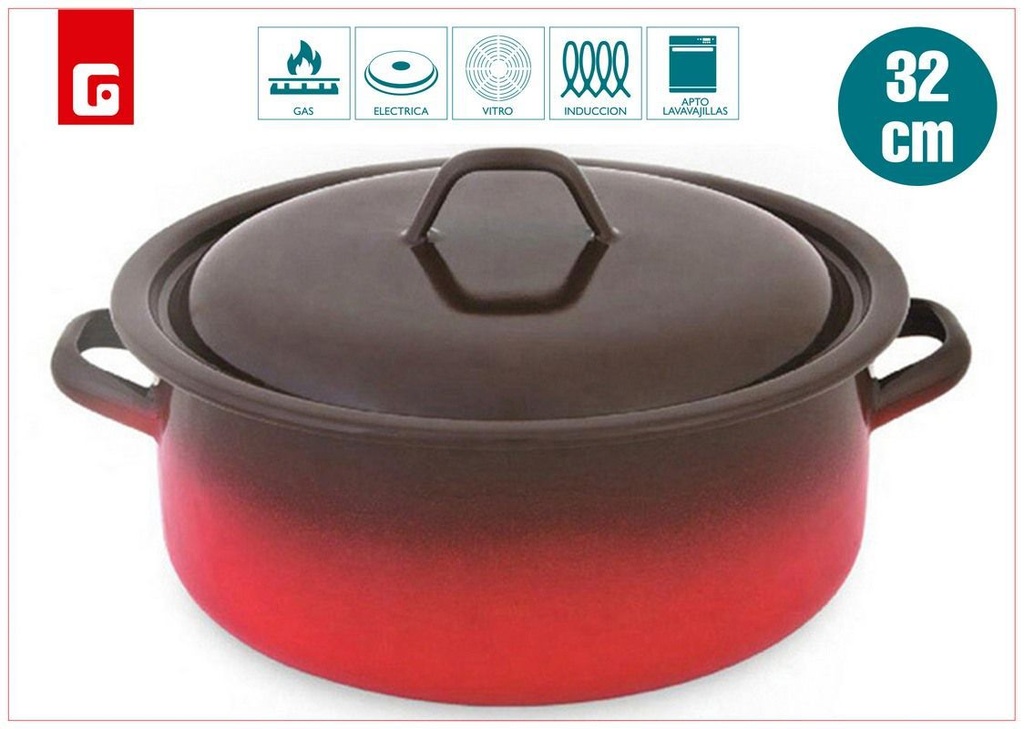 Cacerola a fuego 32 - Utensilios de cocina y ollas