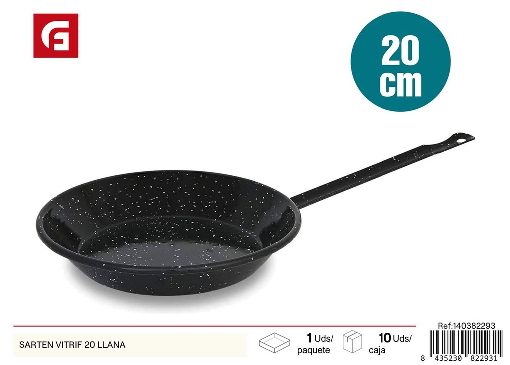 Sartén vitrificado 20 - Utensilios de cocina y sartenes