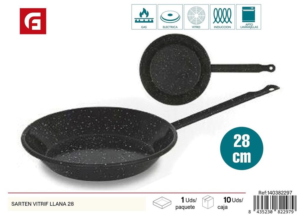 Sartén vitrificada de 28 cm - Utensilios de cocina