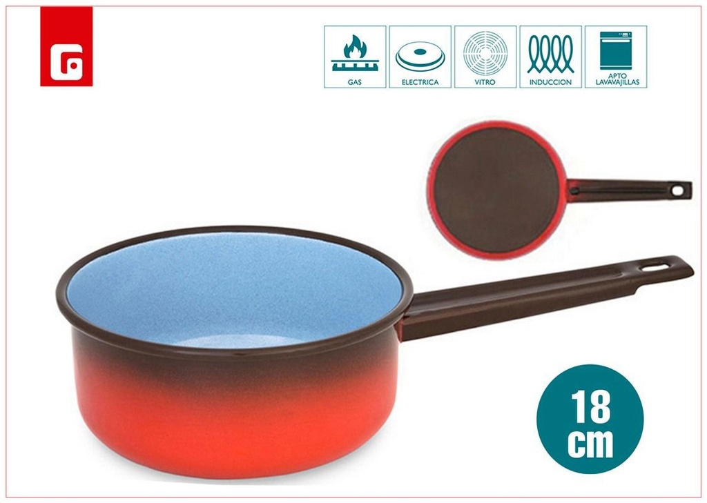 Cazo de fuego recto 18 - Utensilios de cocina