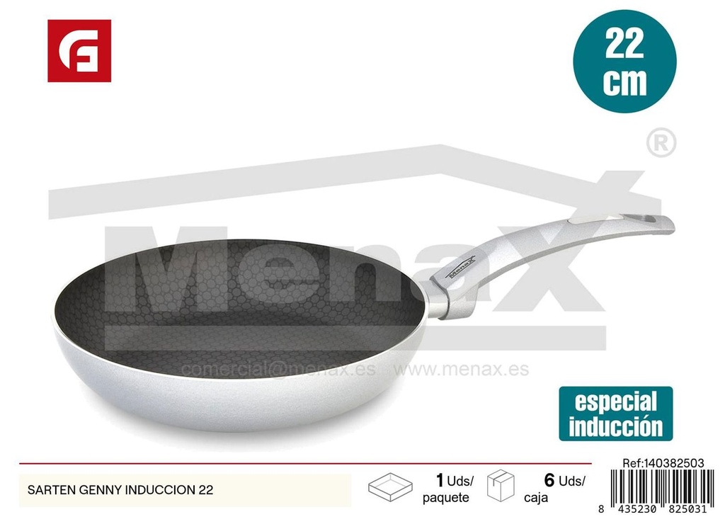 Sartén de inducción Genny 22cm - Utensilios de cocina