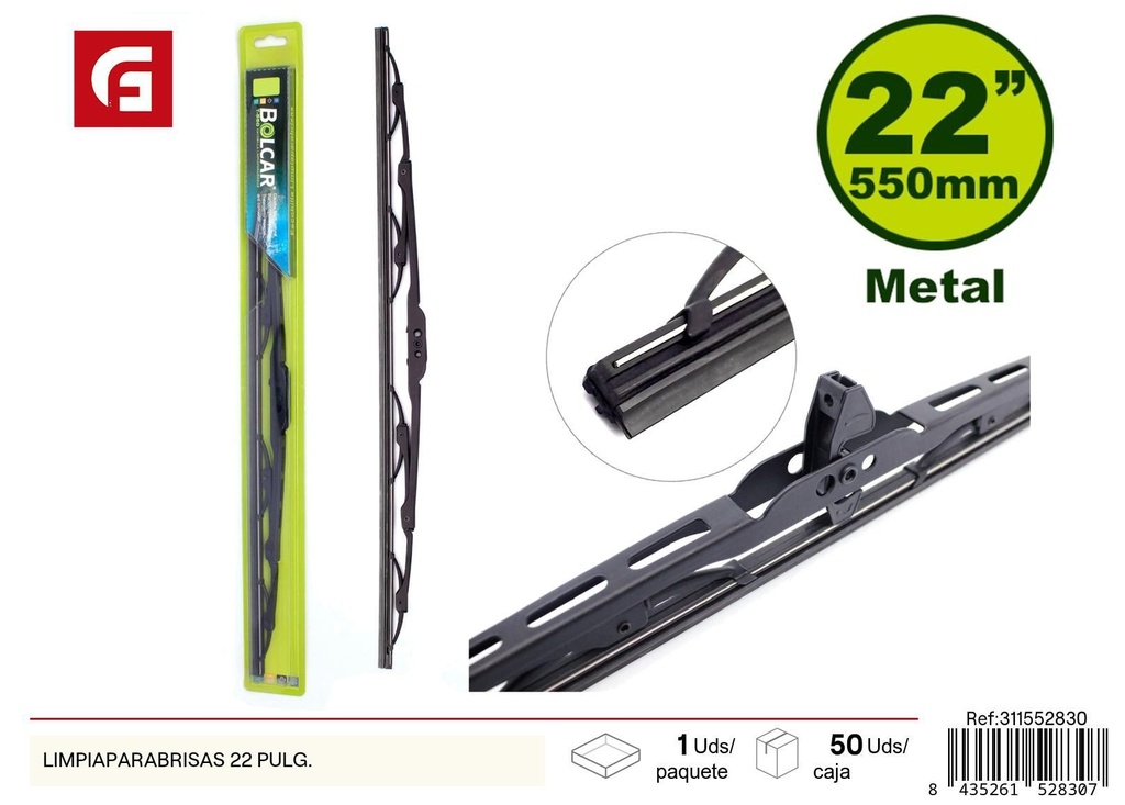 Limpiaparabrisas 22 pulgadas - Accesorios para coche