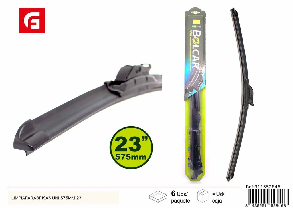 Limpia parabrisas UNI 575MM 23'' - Accesorios de coche