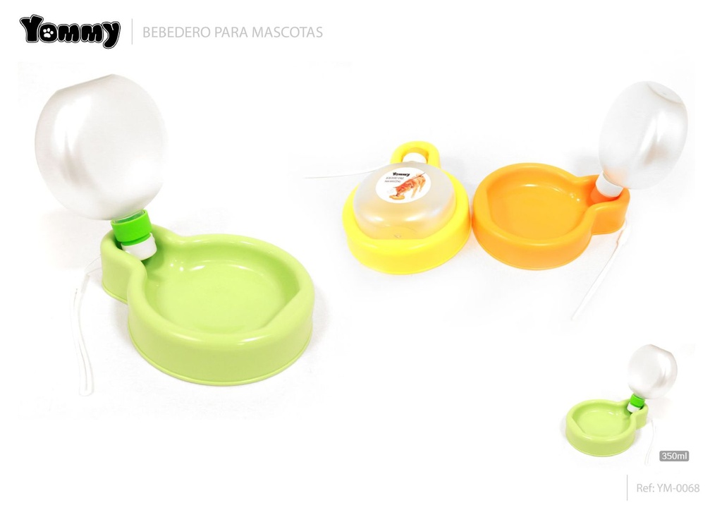 Bebedero plegable para viajes de 350ml - Accesorios para mascotas