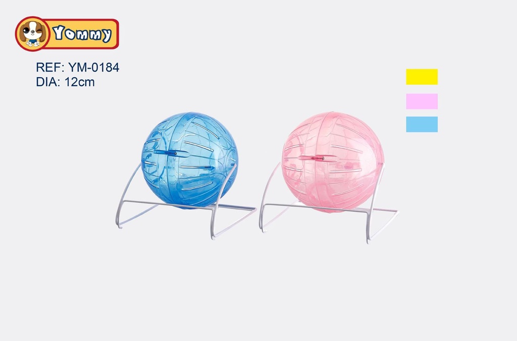 Bola de deporte con soporte para hámster 12cm para ejercicio de mascotas