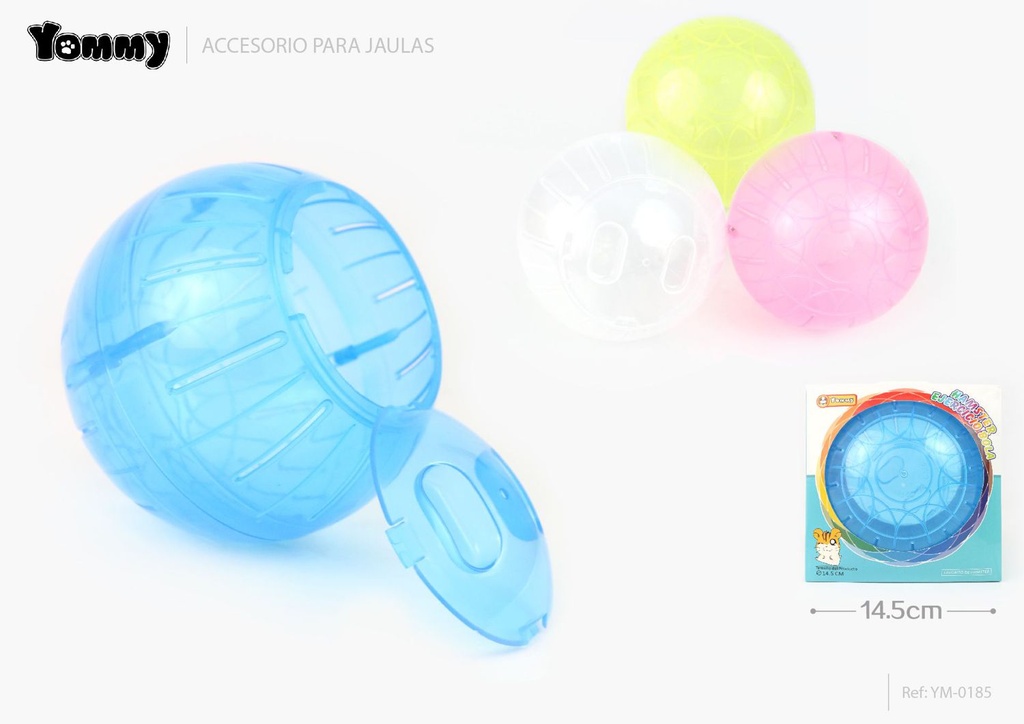 Bola de ejercicio para hámster sin soporte 14.5cm para mascotas