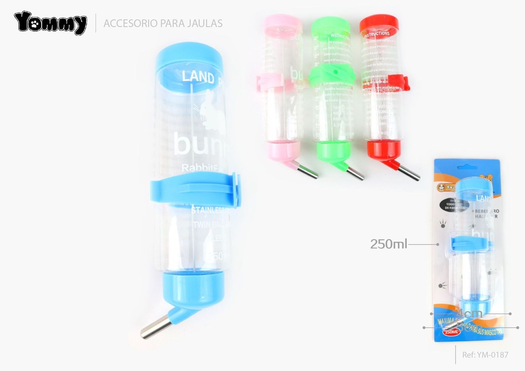 Bebedero para hámster 250 ml - Accesorios para mascotas