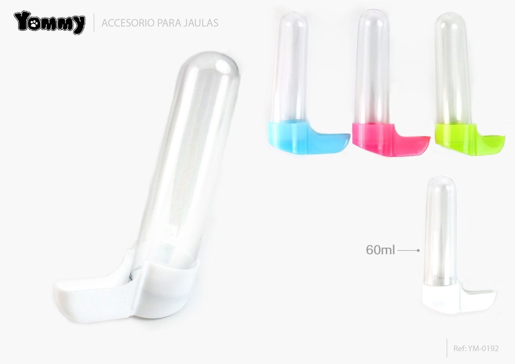 Bebedero 60ml para mascotas - Accesorios para animales