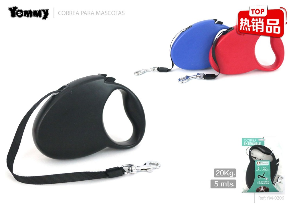 Correa extensible para mascotas 5m - Accesorios para mascotas