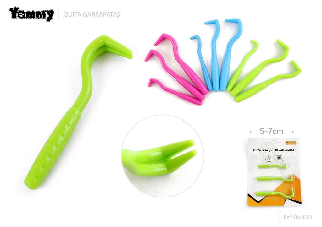  Gancho quita garrapatas 5-7 cm - Juguetes para mascotas