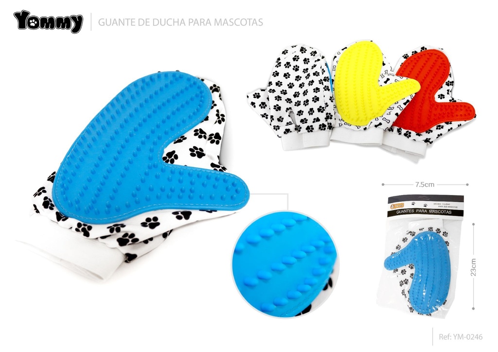 Guantes mascotas con masaje 23*7.5CM - Cuidado para mascotas 