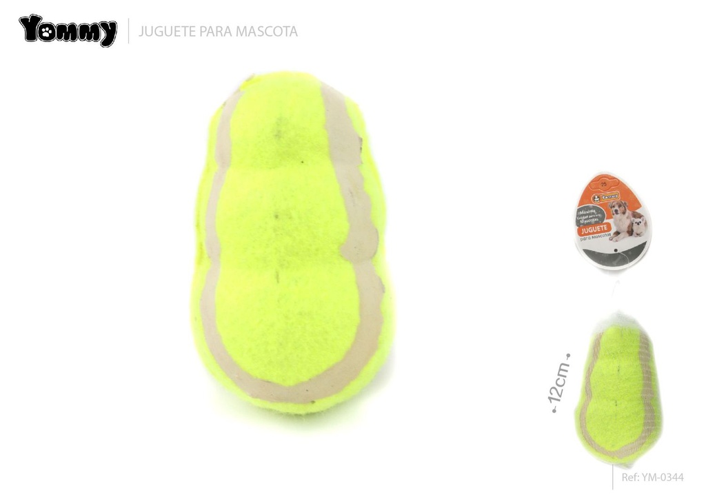 Juguete nudo verde duro para perro 12cm para masticar