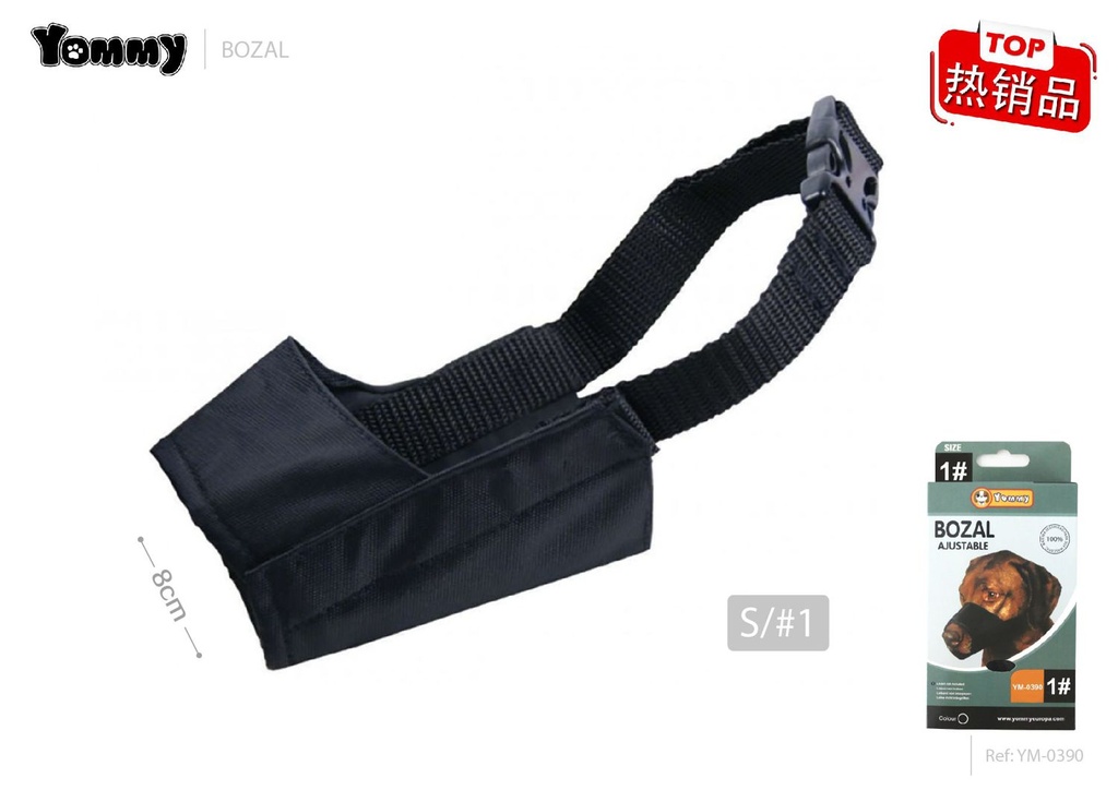 Bozal de perro de tela 8cm - Accesorios para mascotas