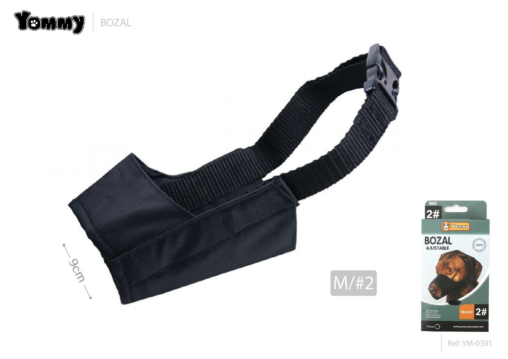 Bozal para perro M 9cm para control y seguridad de mascotas