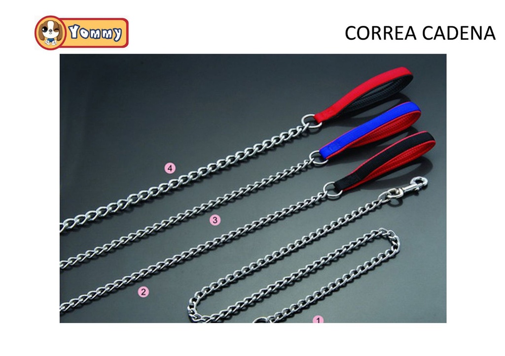 Correa cadena 3.5mm x 120 cm - Accesorios de mascotas