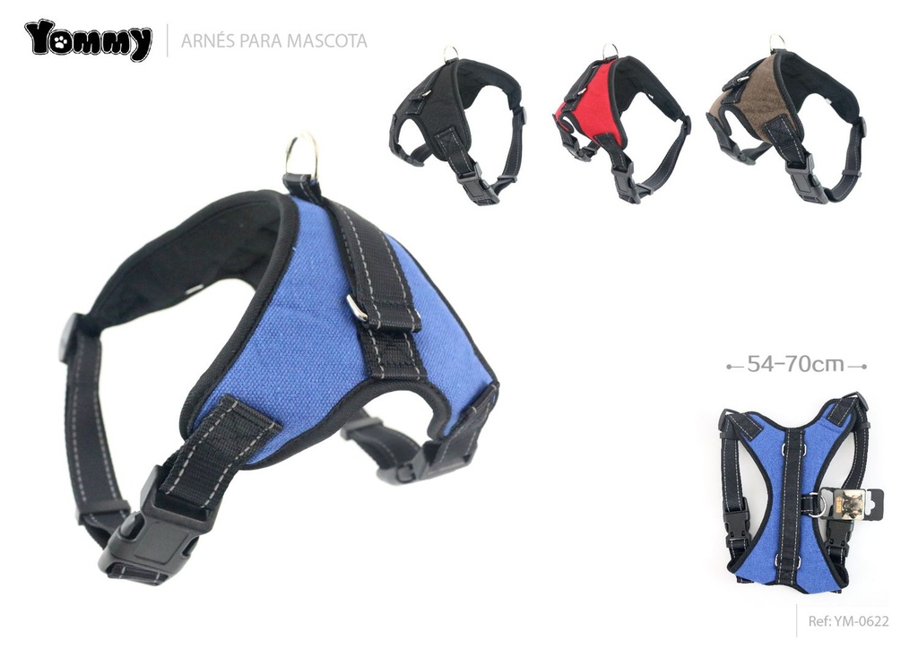 Arnés para mascotas tamaño L 54-70cm - Equipos para mascotas